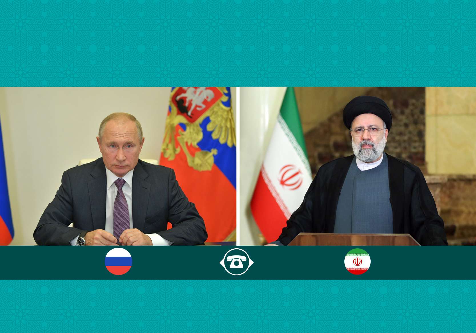 The problems in the Caucasus region should be solved through cooperation, Raisi to Putin