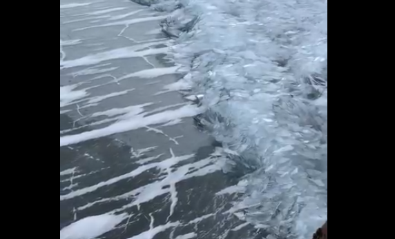 Սառցային ցունամի Ցագան-Խուշուն հրվանդանում (ՏԵՍԱՆՅՈՒԹ)