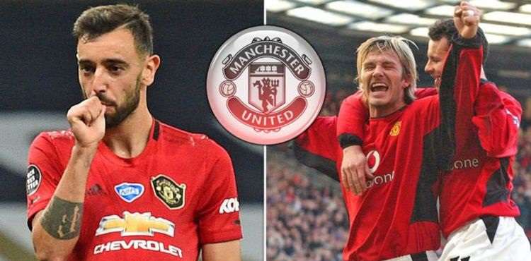 Bruno Fernandes has overtaken Beckham