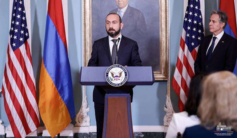 "Armenia deeply appreciates the constant support of the USA." Mirzoyan