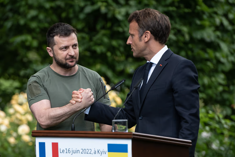 Zelensky and Macron discussed the French initiative