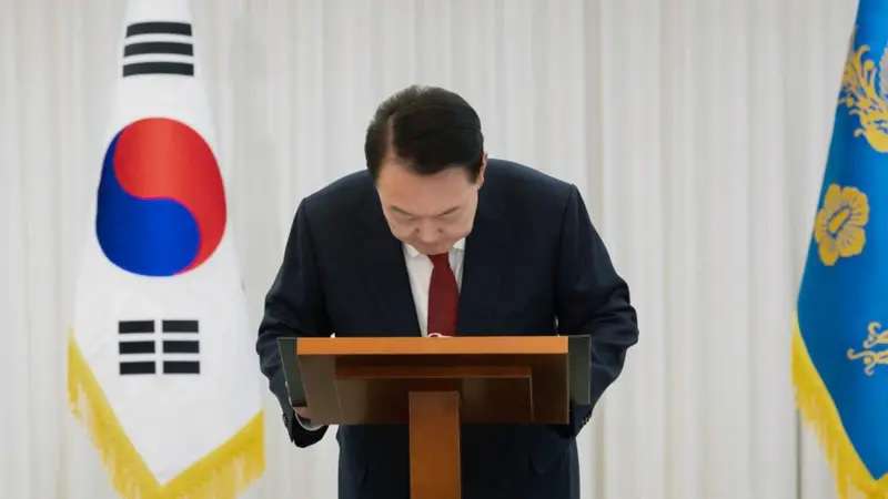 The president of South Korea was arrested