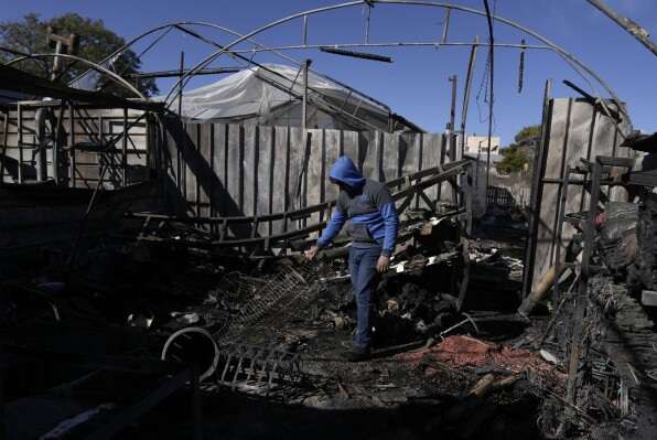 Palestinian villages were attacked