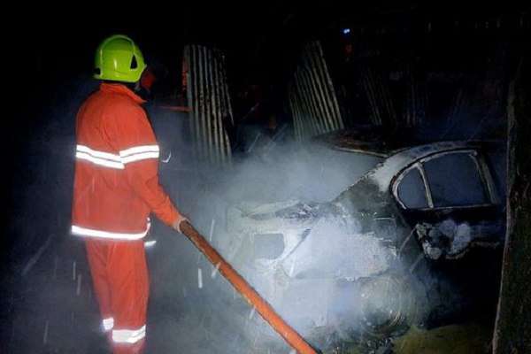 Պտղունք գյուղում մեքենա է այրվել