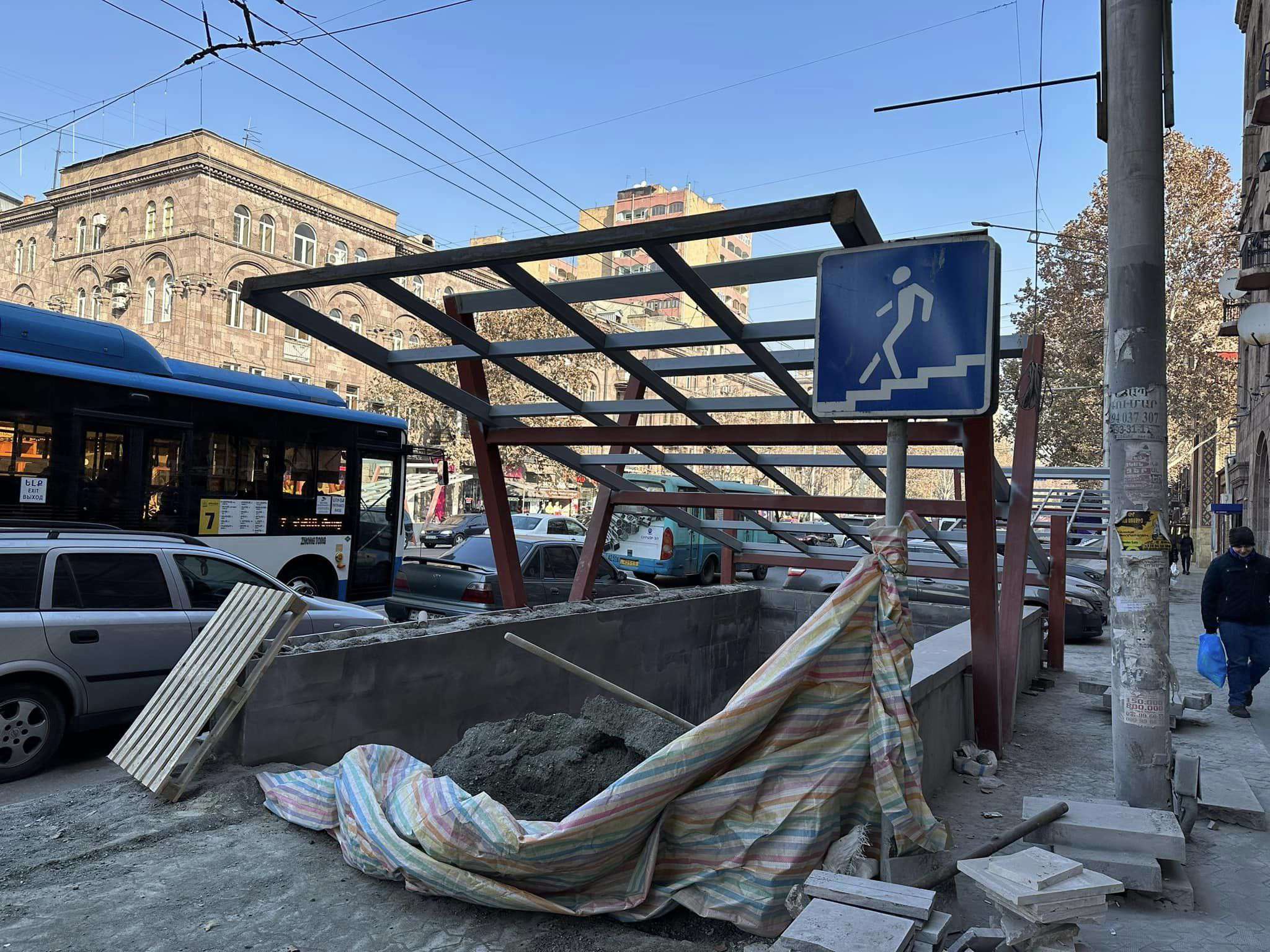 Փակ շուկայի մոտի գետնանցումը շուտով շահագործման կհանձնվի