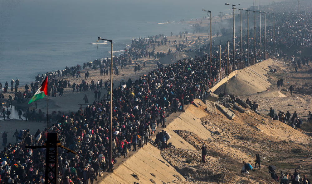 Palestinians return to northern Gaza