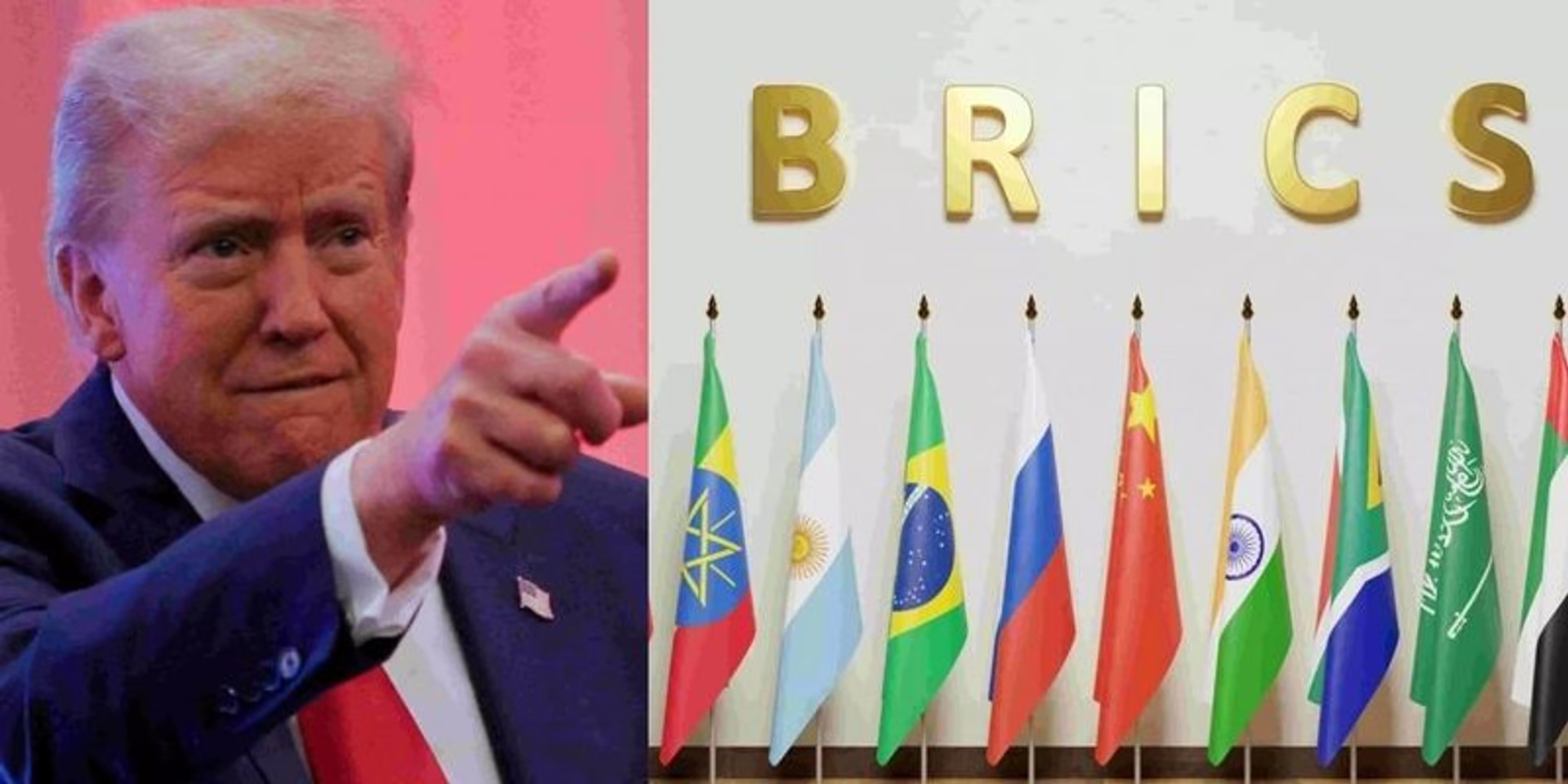 Trump threatens 100% tariffs on BRICS countries