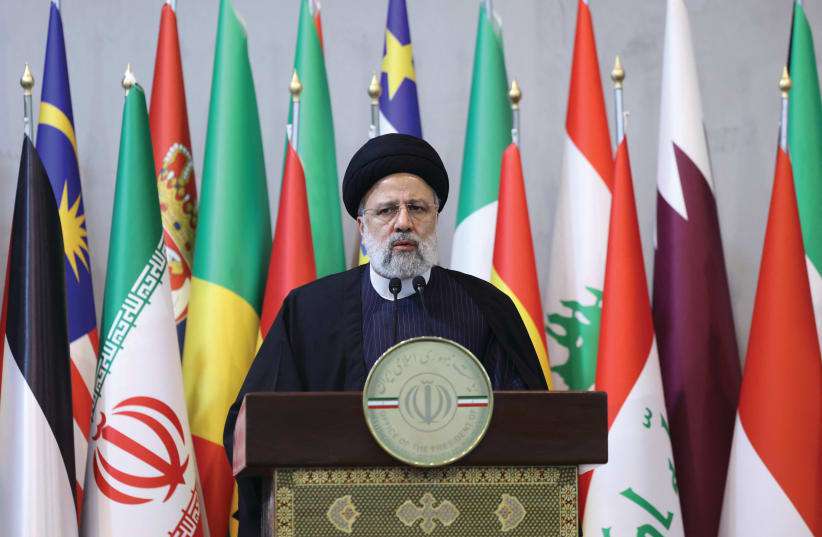 "Iran will not start a war, but it will respond to threats." Raisi
