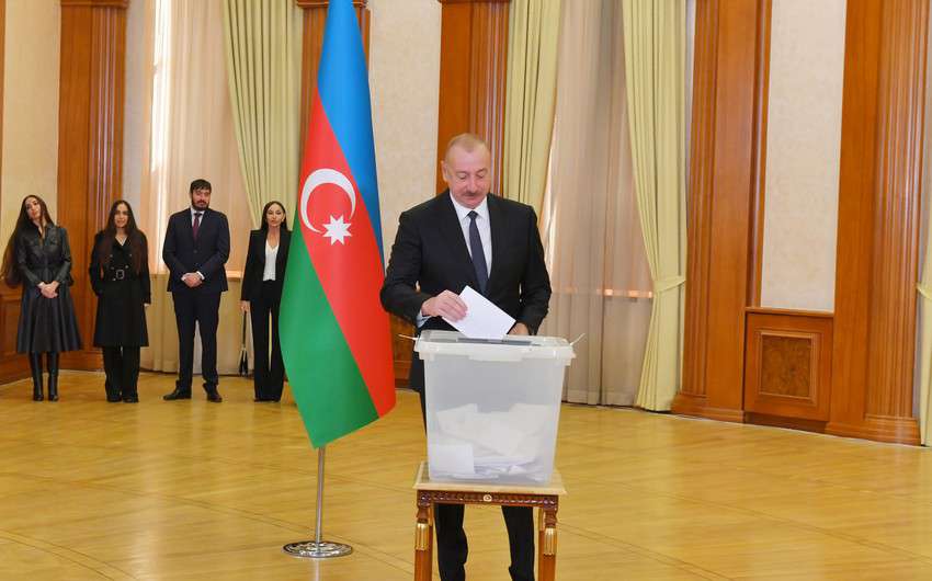 Ilham Aliyev received more than 92 percent of the votes