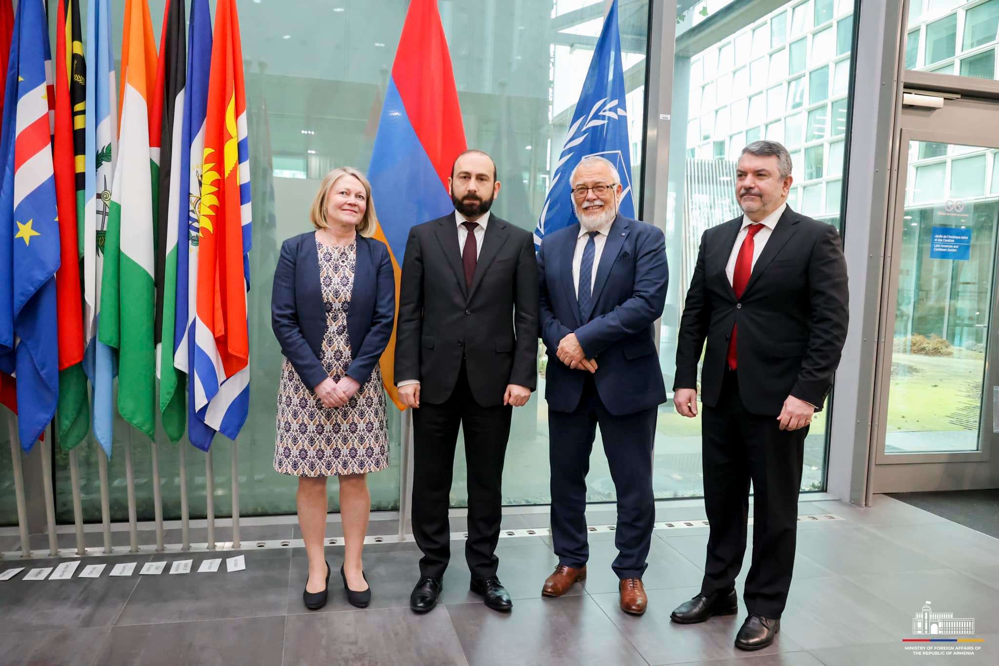 Ararat Mirzoyan raised the RA flag at the International Criminal Court