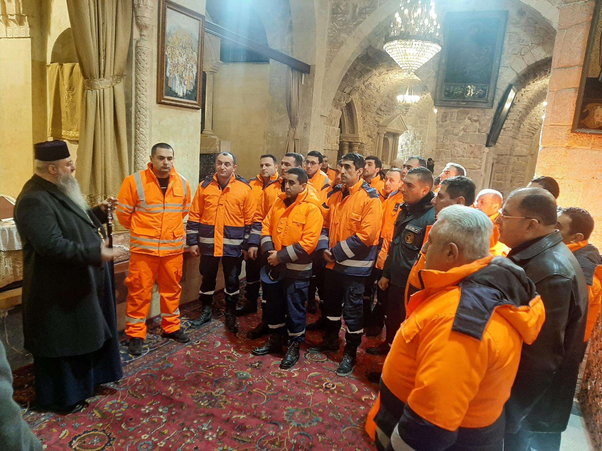 The rescuers who arrived in Aleppo visited the Mother Church of St. Karasnits Mankants