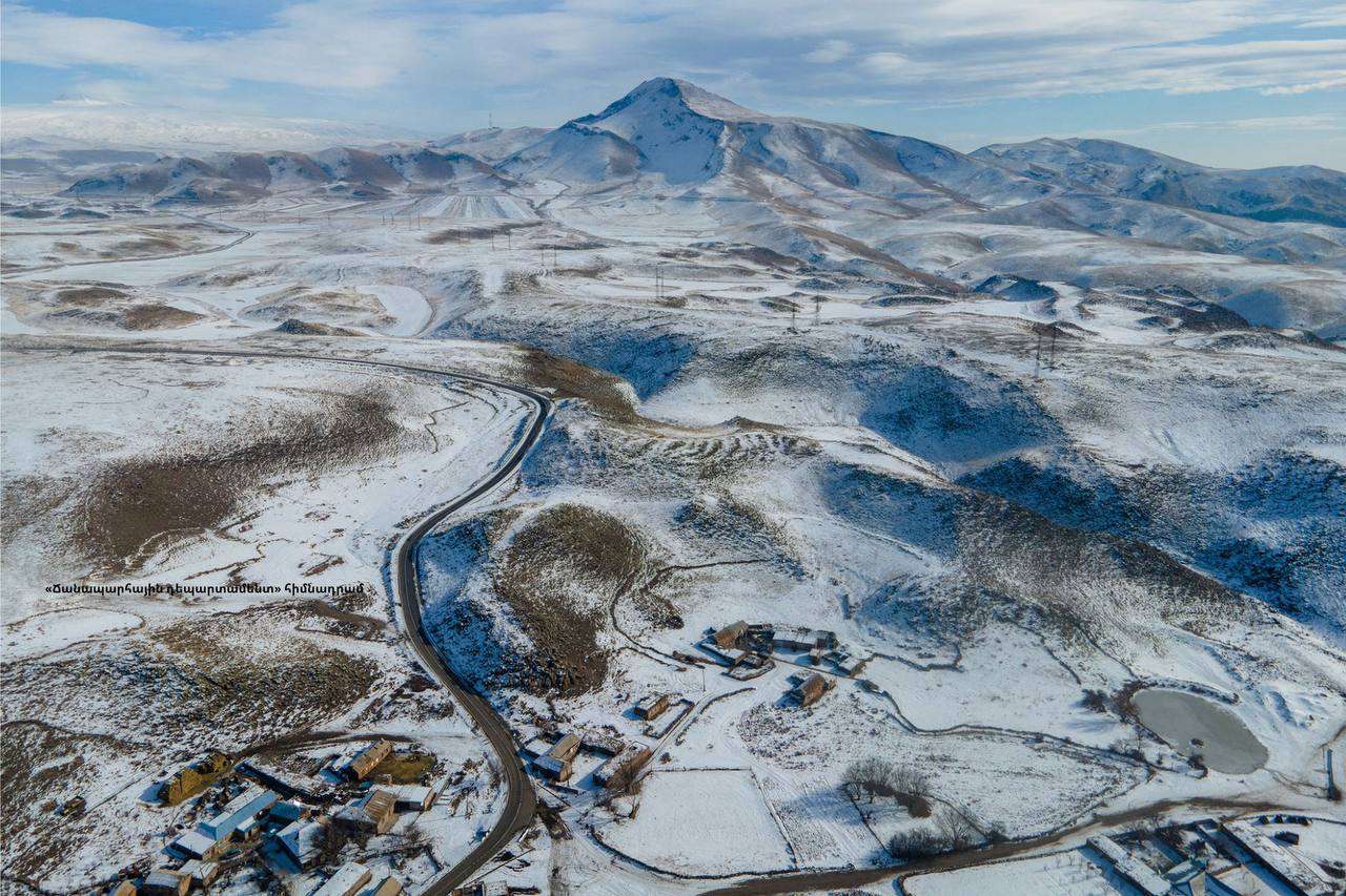 Սևանի թերակղզուց մինչև Ծովագյուղ ճանապարհահատվածում բուք է