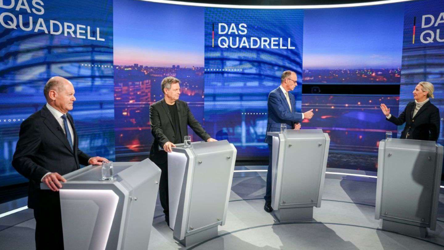 "No, Mrs. Weidel, we are not neutral; we stand with Ukraine." Mertz