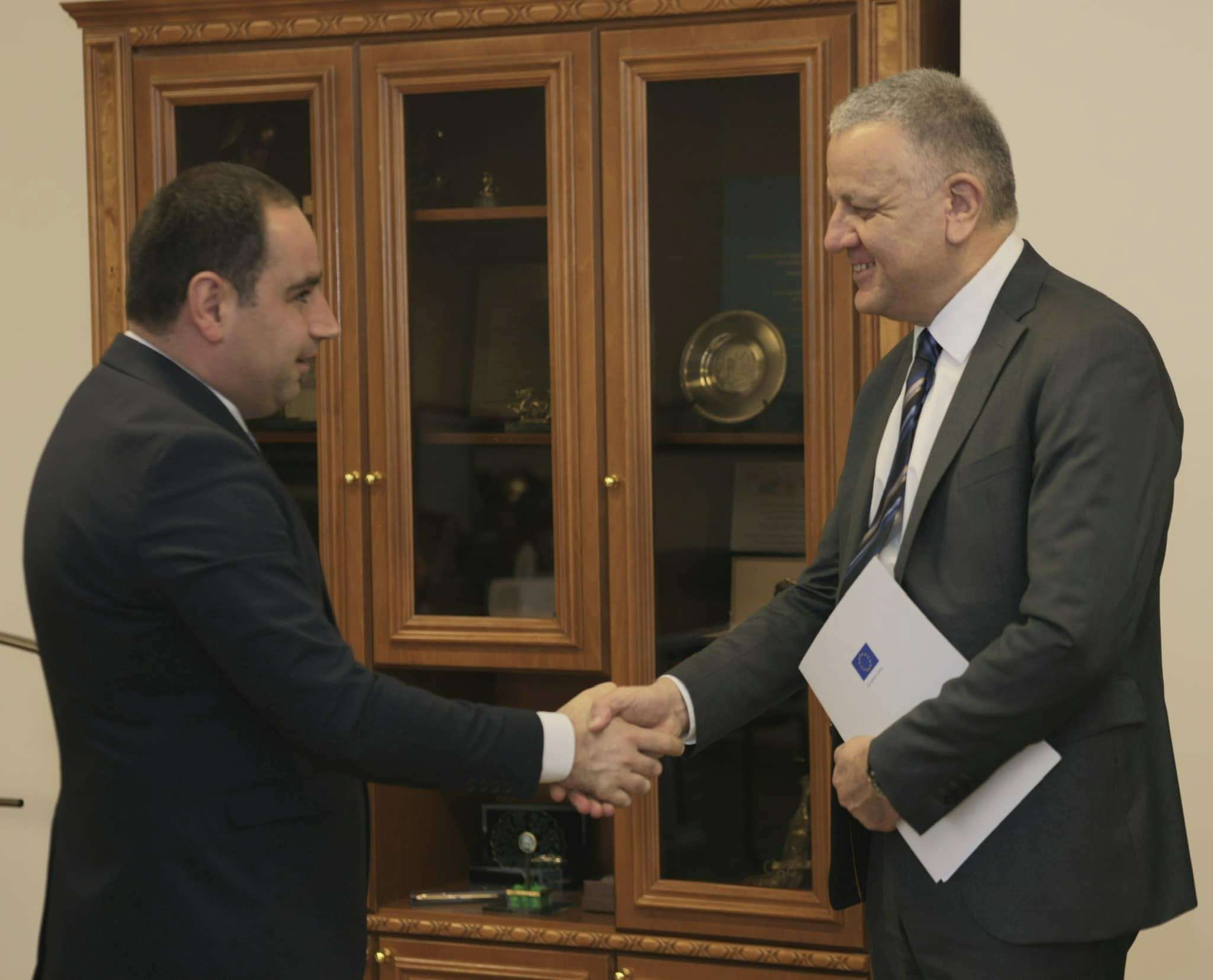 Khudatyan highly appreciated the work of the EU Ambassador