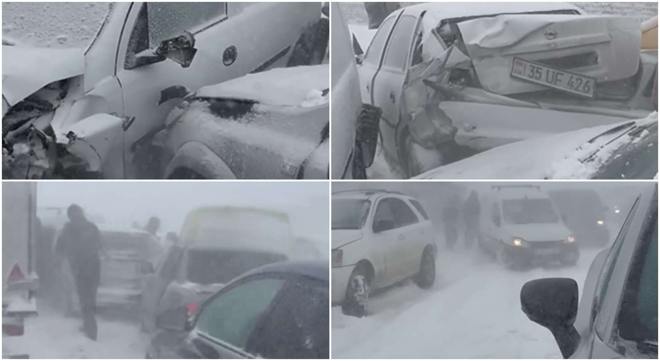 Մաստարա-Լանջիկ հատվածում մեկ տասնյակից ավելի մեքենաներ են բախվել