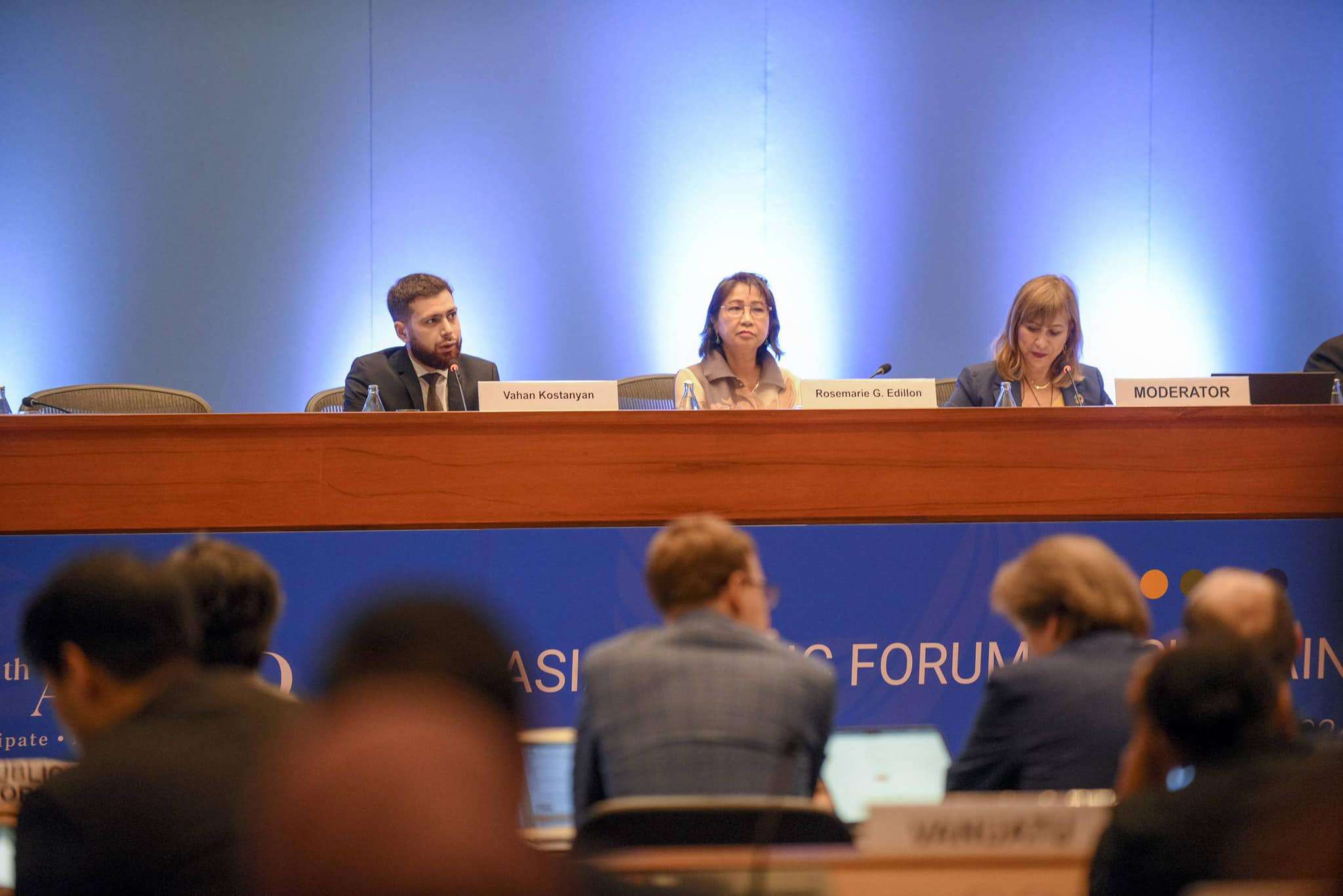 Վահան Կոստանյանն ընտրվել է Կայուն զարգացման Ասիա-Խաղաղօվկիանոսյան ֆորումի փոխնախագահ
