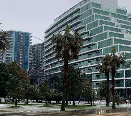 Ձյունը չի շրջանցել նաև Բաթումին