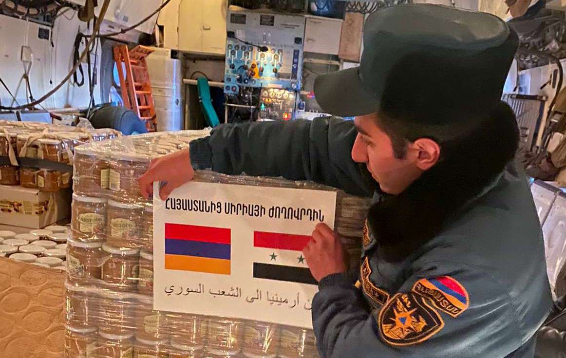 Մարդասիրական օգնության երրորդ խմբաքանակը տեղափոխվել է Սիրիա