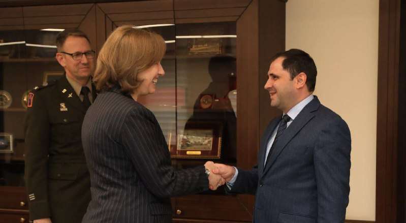 Suren Papikyan and the US ambassador referred to the situation on the Armenian-Azerbaijani border