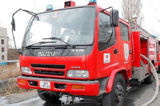 Հրդեհ՝ Գյուլիքևխյան փողոցի կիսակառույց շինություններից մեկի տանիքում