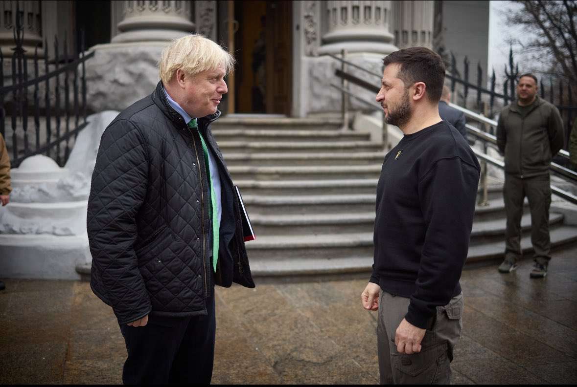 I do not doubt that the Ukrainians will win. Boris Johnson