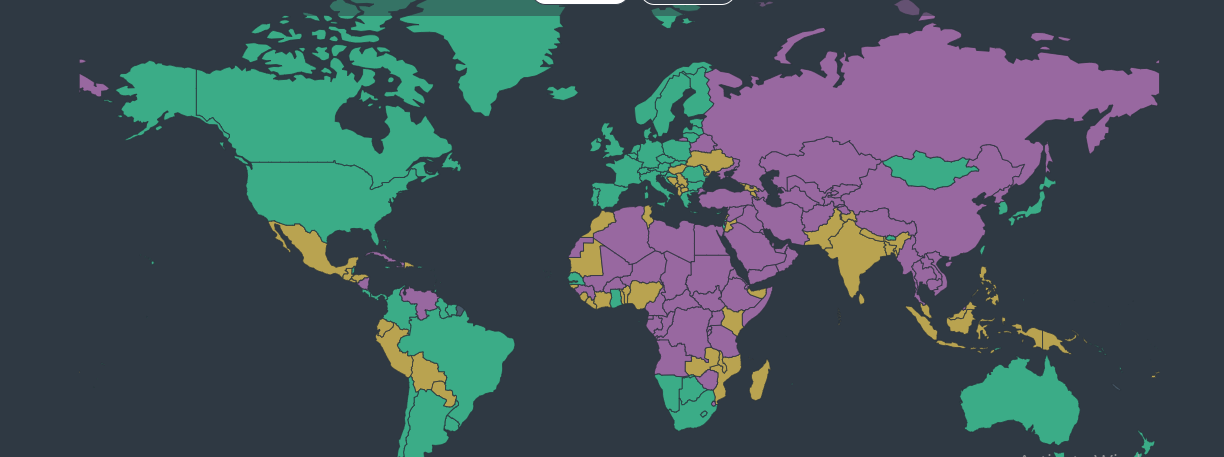 According to Freedom House, only Armenia and Georgia are partially free in the region.
