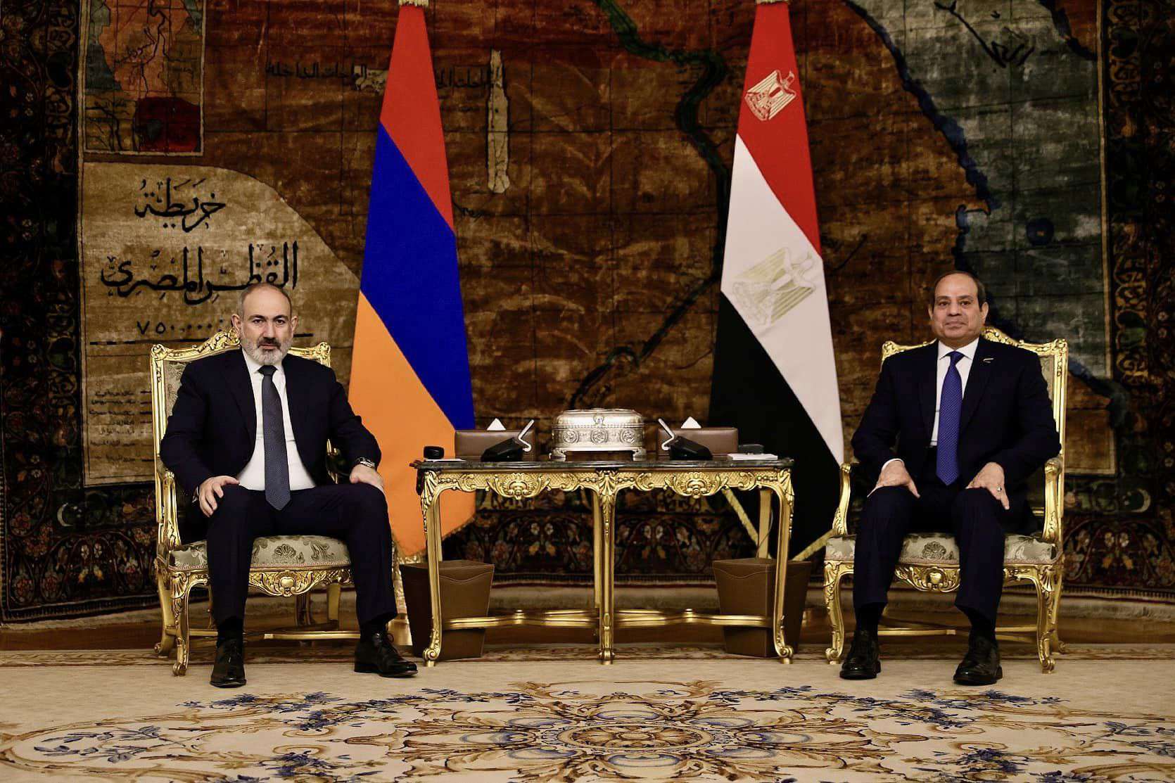 Nikol Pashinyan met with the President of Egypt