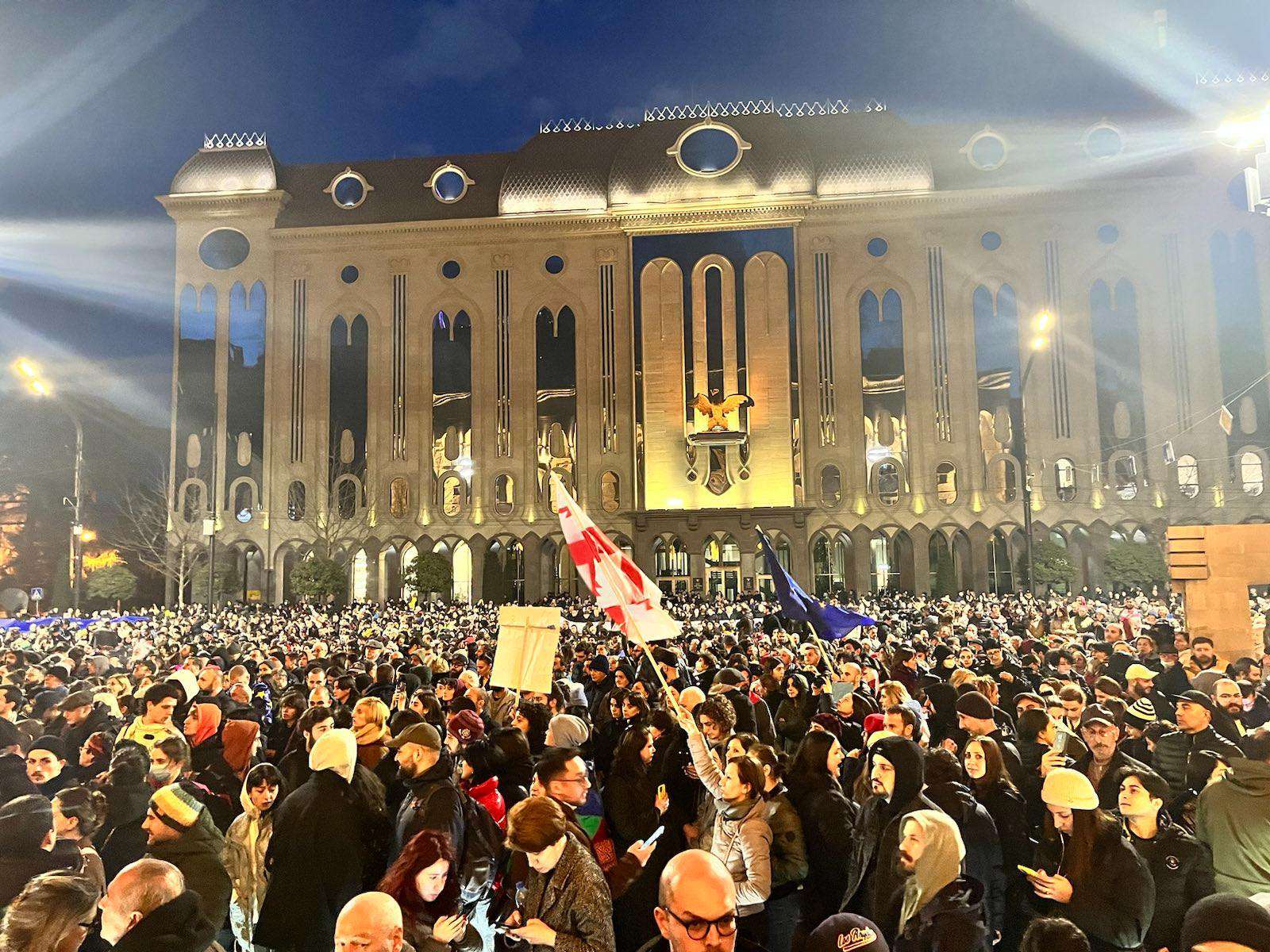 The EU reacted to the events taking place in Georgia