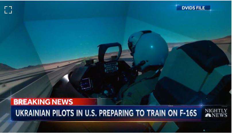 Ukrainian military pilots are training to fly F-16 fighter jets
