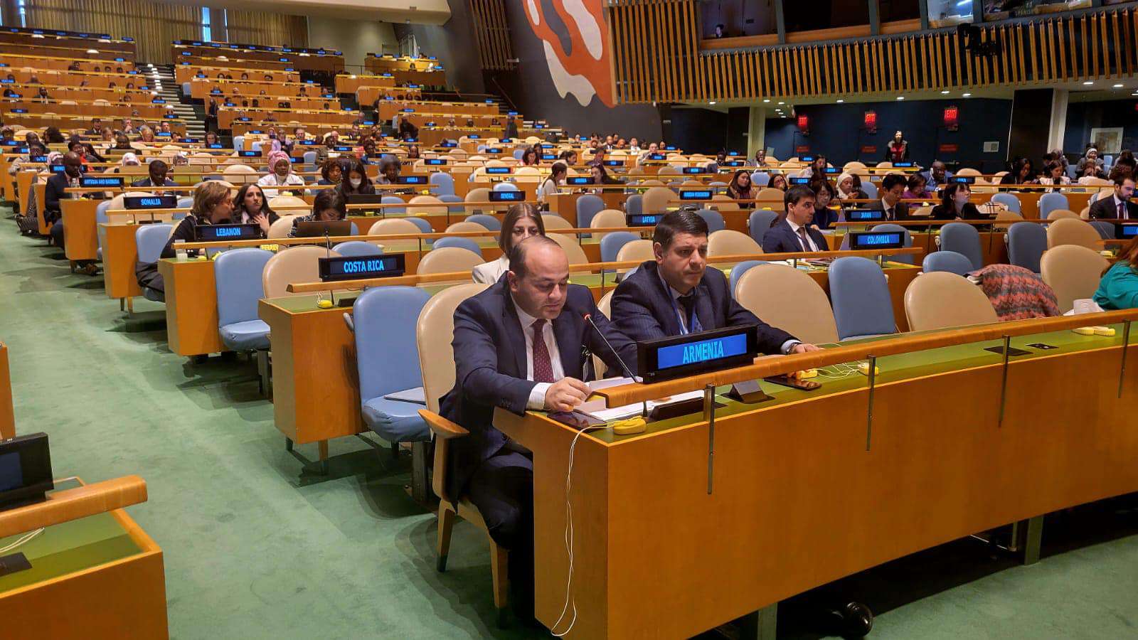 Narek Mkrtchyan participated in the ministerial round-table on UN women's issues