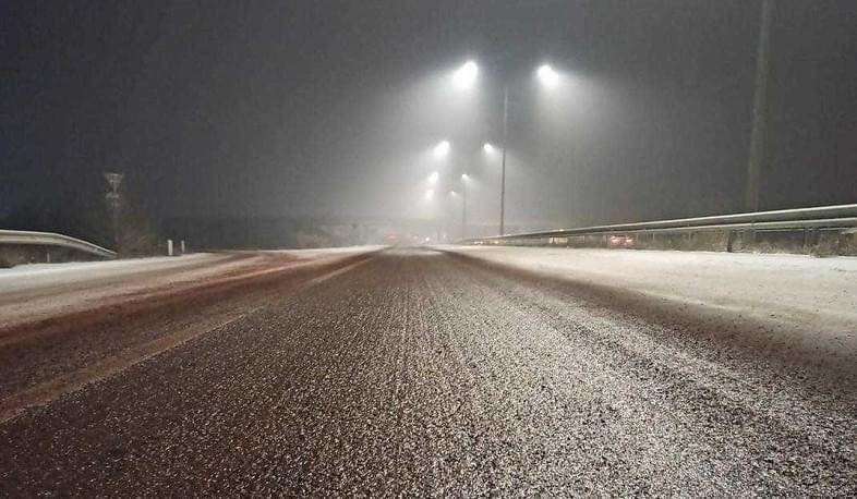 Սպիտակի, Արթիկի, Ախուրյանի տարածաշրջաններում ձյուն է տեղում