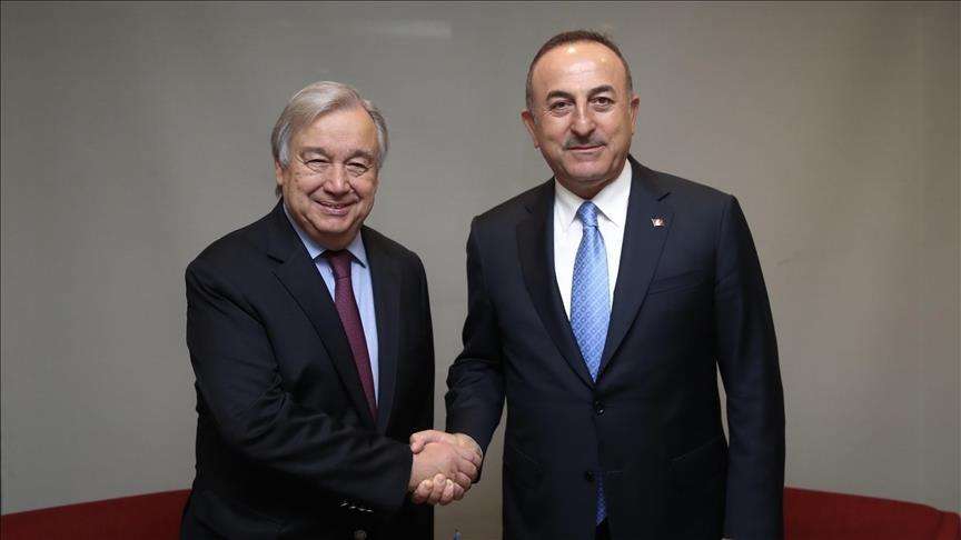 Cavusoglu and Guterres had a telephone conversation