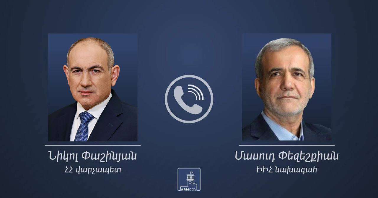 Pashinyan had a telephone conversation with Iranian President Pezeshkian