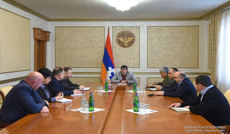 Президент Республики Арцах провел совещание по проблемам, вызванным снегопадом