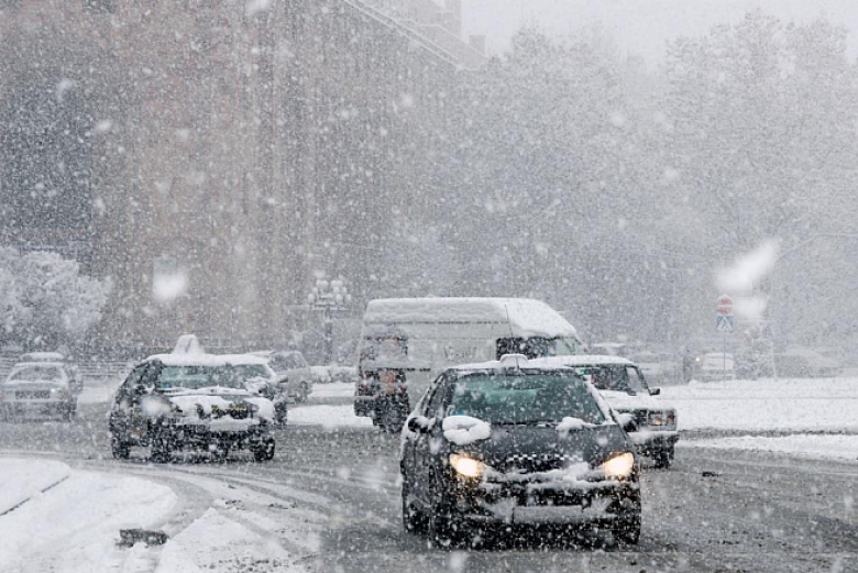 На территории Армении ожидаются снег и метель