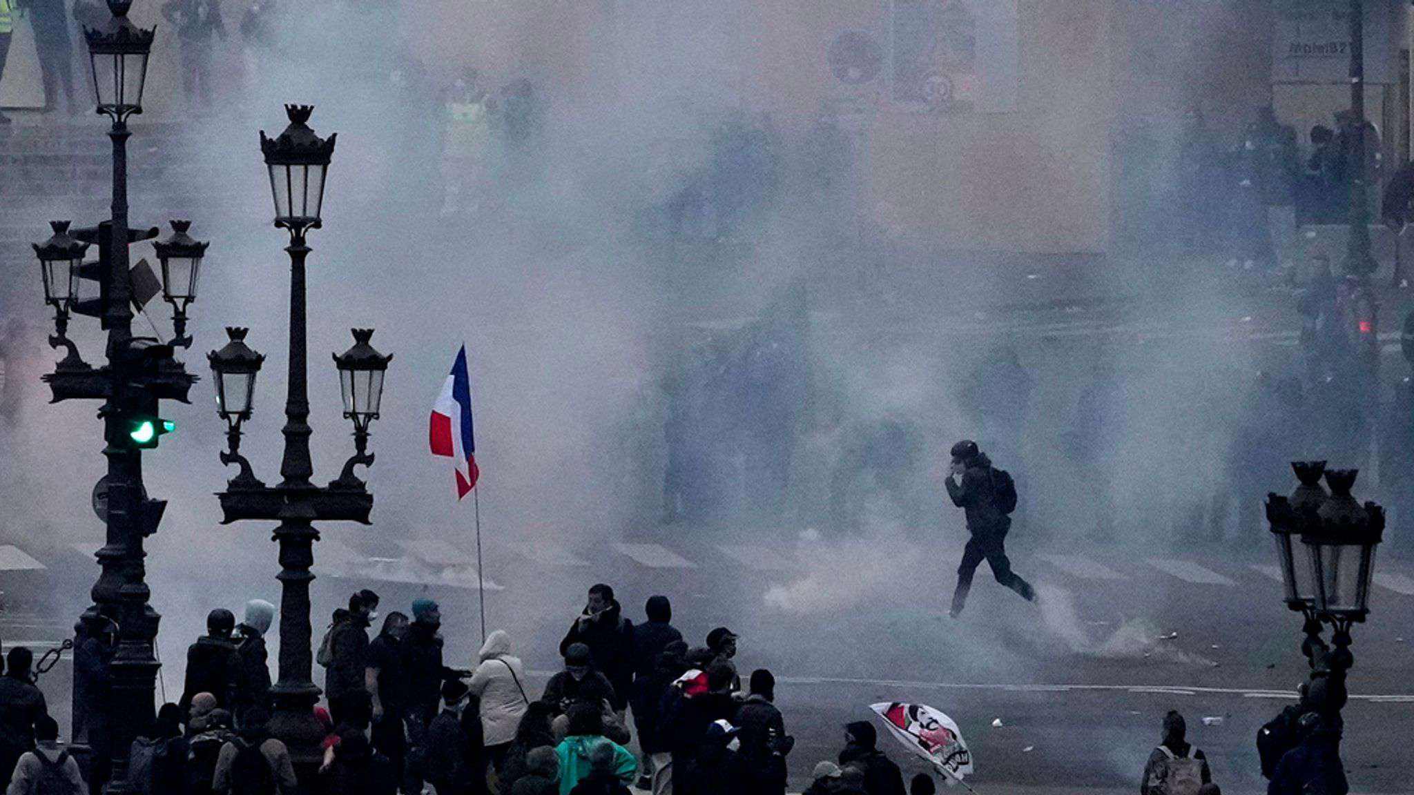 The number of people arrested in France has reached 450