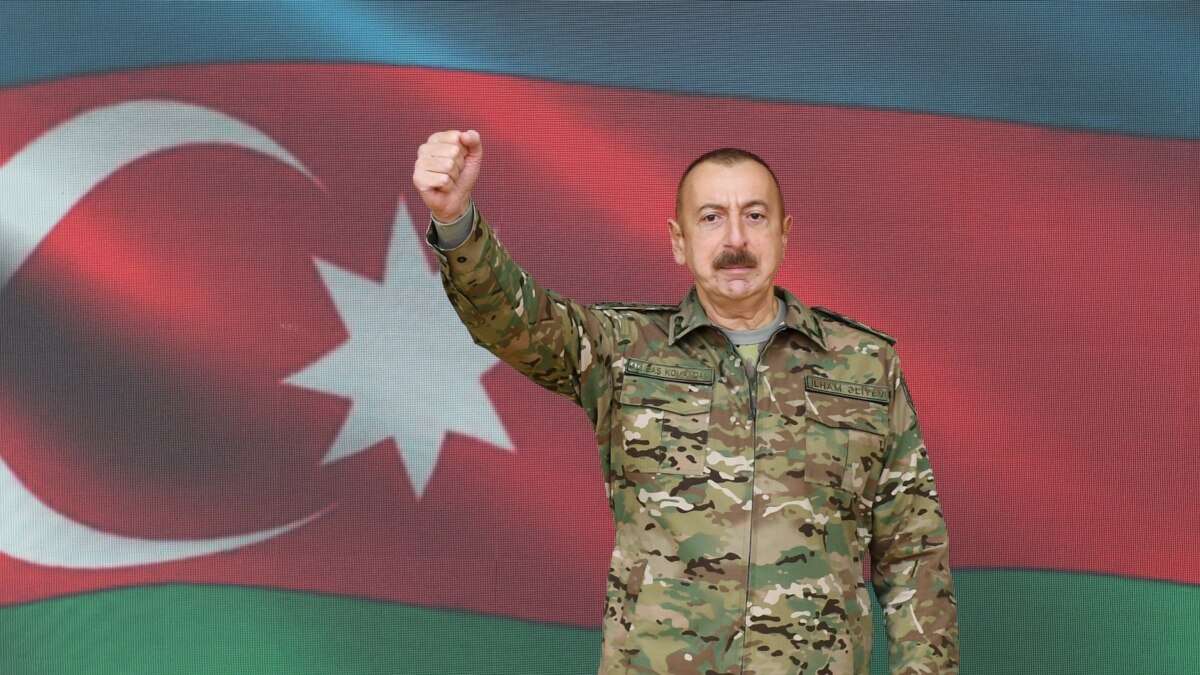 "We have quite advantageous positions on the Azerbaijani-Armenian border," Aliev