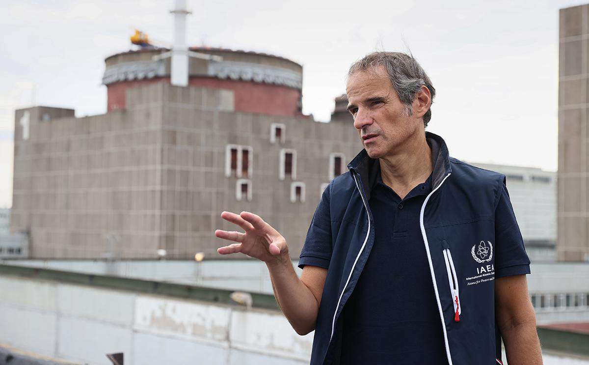 The head of the IAEA arrived at the Zaporizhia nuclear power plant