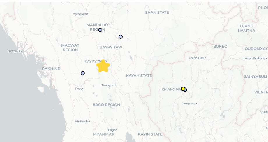 Another earthquake in Myanmar
