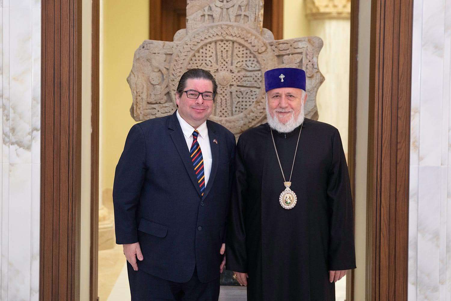 Ամենայն Հայոց Կաթողիկոսն ընդունել է  Դոմինիկյան Հանրապետության նորանշանակ դեսպանին