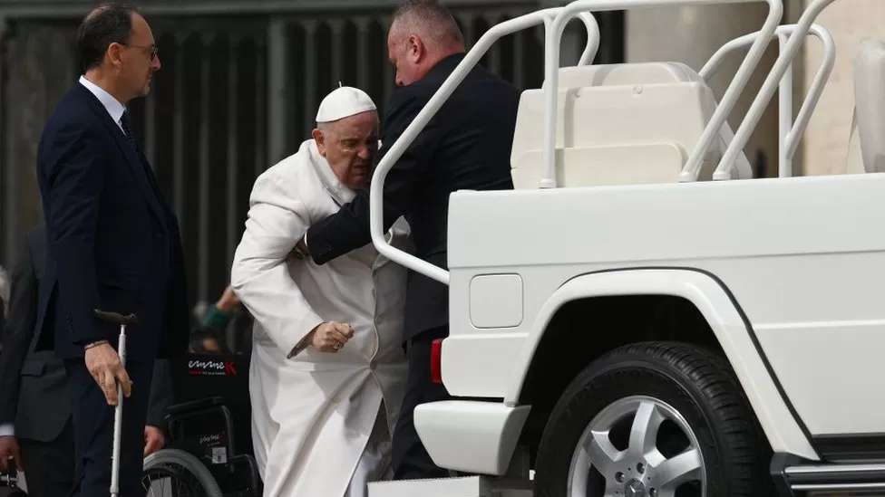The Pope was hospitalized