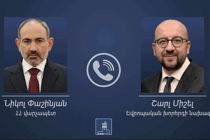 Nikol Pashinyan had a telephone conversation with Charles Michel