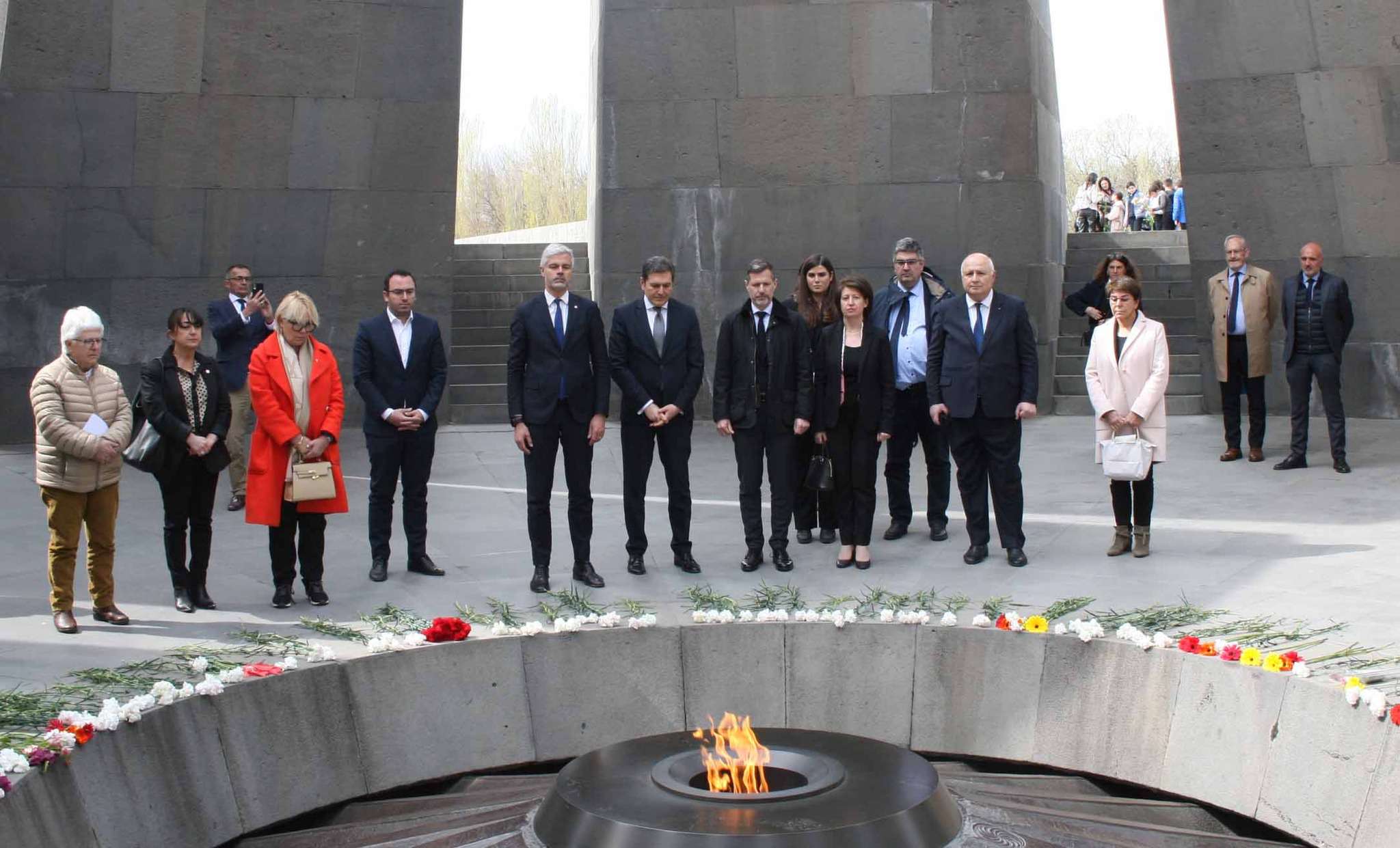 Laurent Vauquier visited the Armenian Genocide Memorial