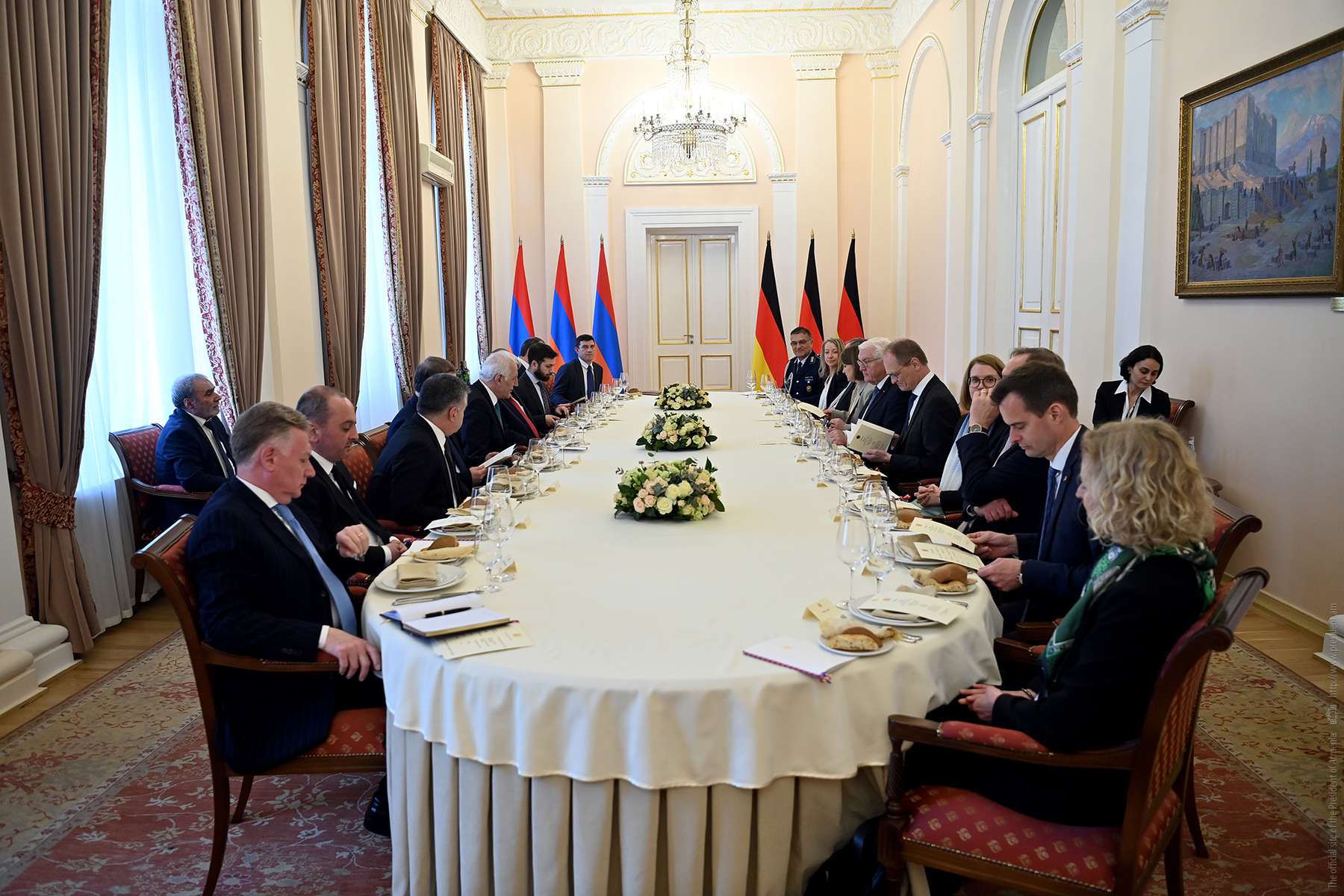 Գերմանիայի նախագահի պատվին պաշտոնական ճաշ է տրվել
