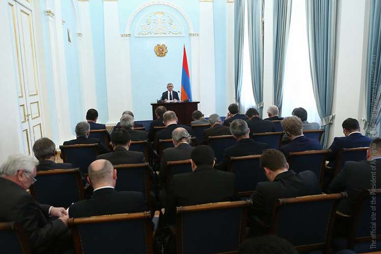 Ես երեք ուղերձ ունեմ ձեզ. Սերժ Սարգսյանը՝ ԵԱՀԿ անդամ երկրների դեսպաններին