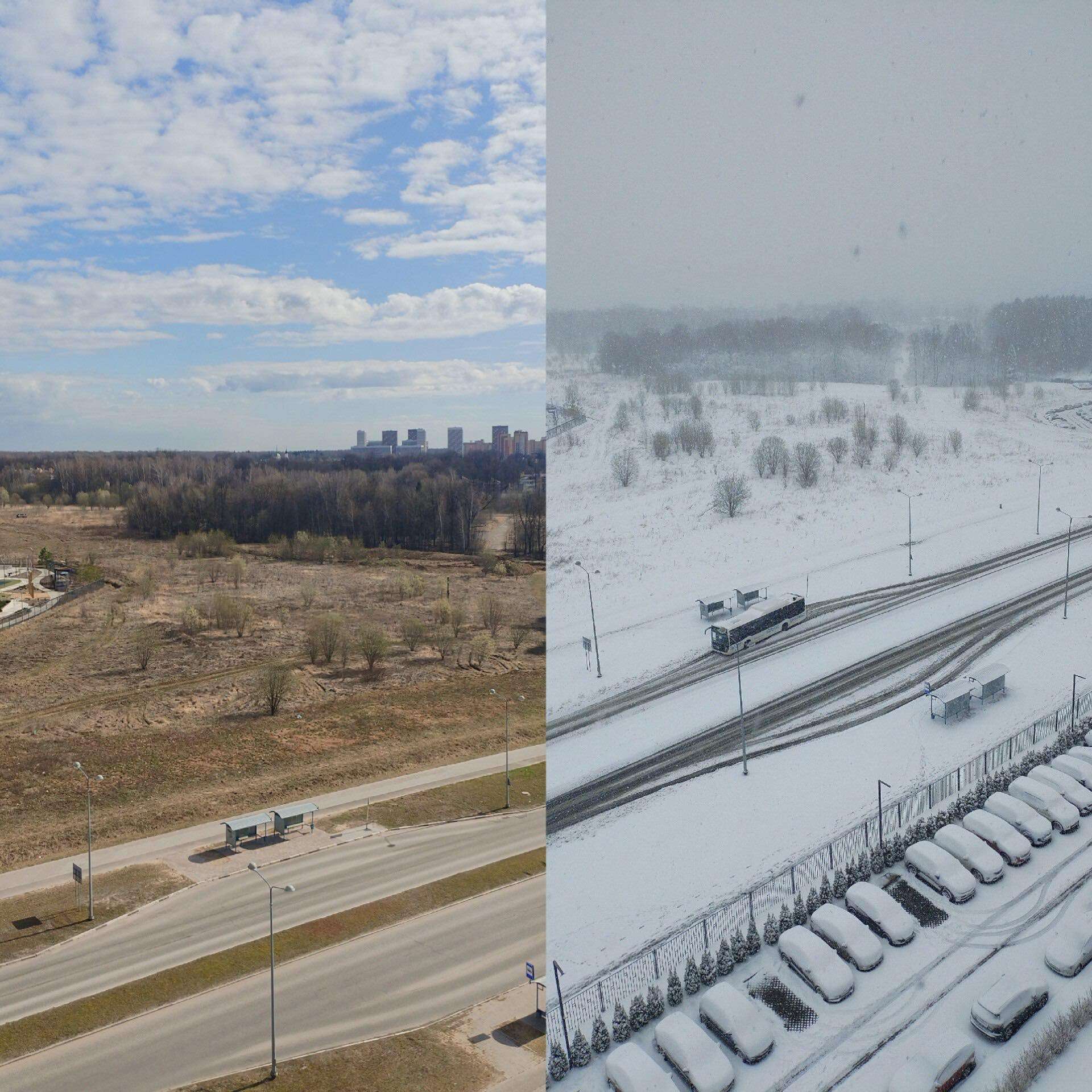 Ինչպես է փոխվել եղանակը Մոսկվայում մեկ օրում