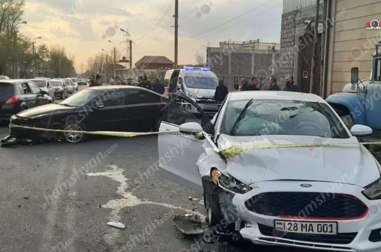 Цепная автокатастрофа в Ереване, среди пострадавших есть дети