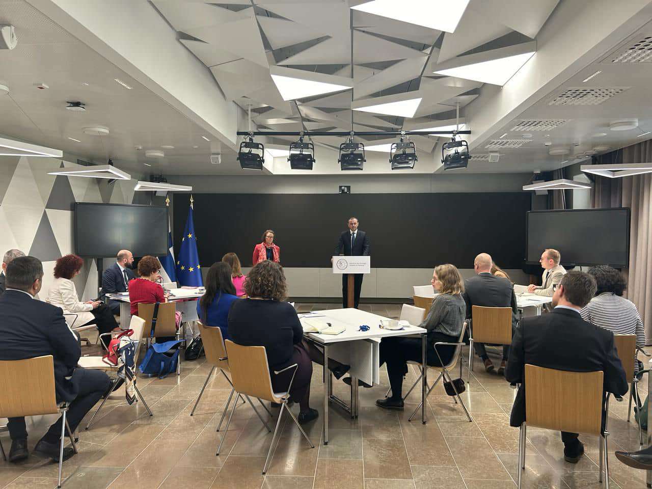 Armen Grigoryan held a round-table discussion at the Finnish Foreign Ministry