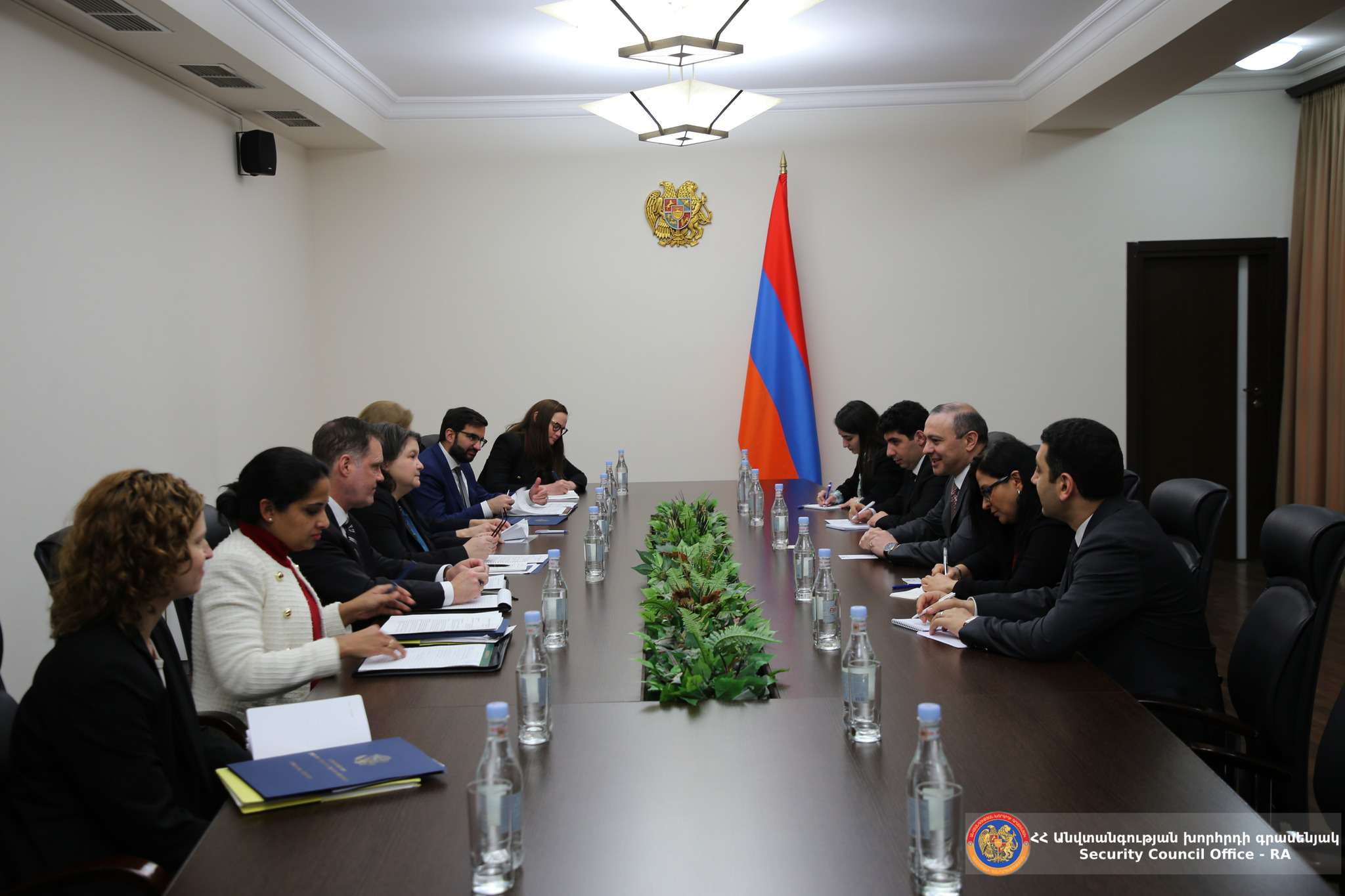 Security Council Secretary Armen Grigoryan received Thea Candler
