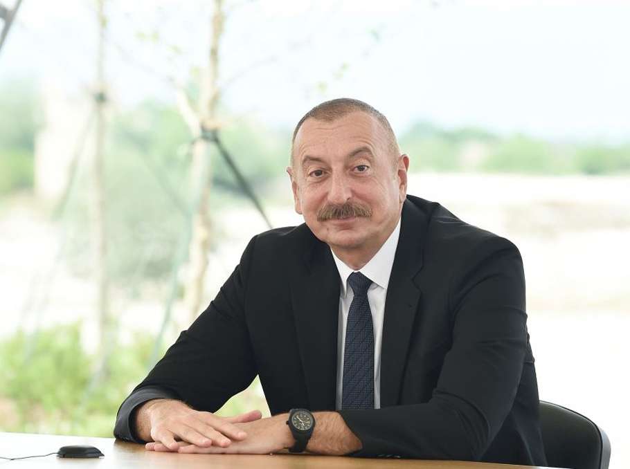 The highway bypassing Armenia is already under construction. Aliyev